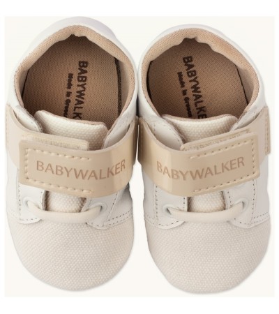 Βαπτιστικά παπούτσια αγόρι BabyWalker Mi 1092 λευκό - εκρού