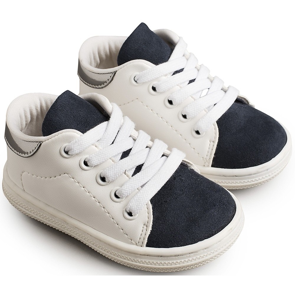 Βαπτιστικά παπούτσια αγόρι BabyWalker Bs 3037 λευκό - μπλε