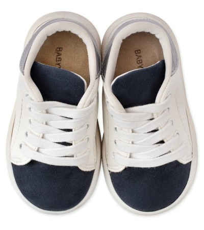 Βαπτιστικά παπούτσια αγόρι BabyWalker Bs 3037 λευκό - μπλε