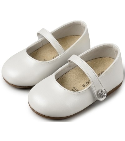 Βαπτιστικά παπούτσια κορίτσι BabyWalker Bs 3502 λευκό