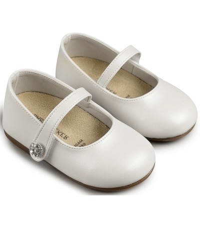 Βαπτιστικά παπούτσια κορίτσι BabyWalker Bs 3502 λευκό