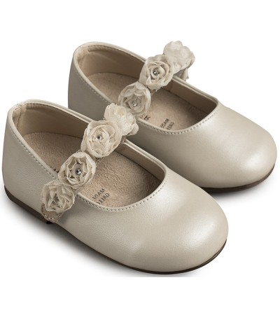 Βαπτιστικά παπούτσια κορίτσι BabyWalker Bs 3523 εκρού