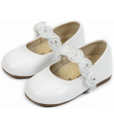 Βαπτιστικά παπούτσια κορίτσι BabyWalker Bs 3523 λευκό