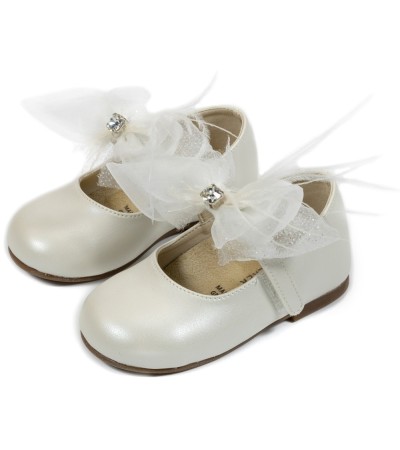Βαπτιστικά παπούτσια κορίτσι BabyWalker Bs 3562 εκρού
