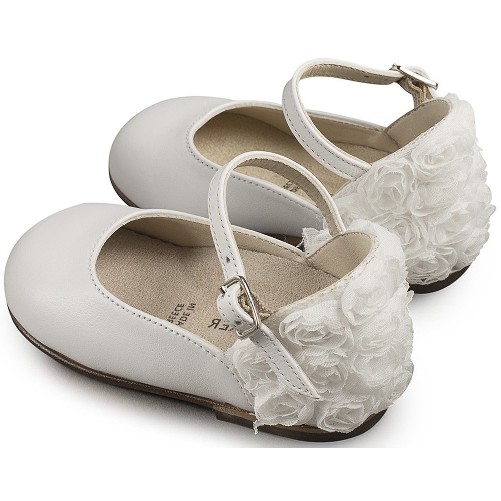 Βαπτιστικά παπούτσια κορίτσι BabyWalker Bw 4503 λευκό