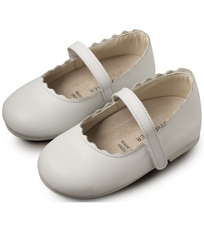 Βαπτιστικά παπούτσια κορίτσι BabyWalker Bw 4597 λευκό