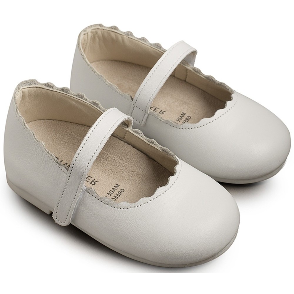 Βαπτιστικά παπούτσια κορίτσι BabyWalker Bw 4597 λευκό