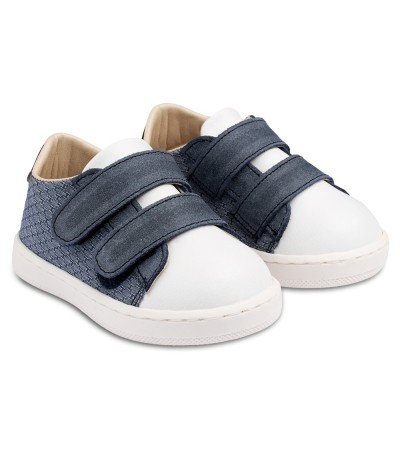 Βαπτιστικά παπούτσια αγόρι BabyWalker Pri 2104 μπλε - λευκό