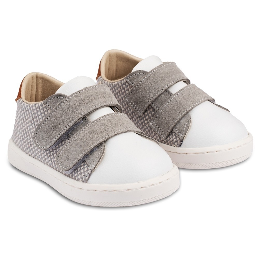 Βαπτιστικά παπούτσια αγόρι BabyWalker Pri 2104 γκρι - λευκό