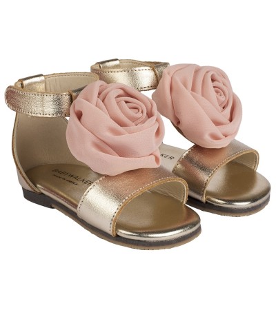 Βαπτιστικά παπούτσια κορίτσι BabyWalker Bw 4729 χρυσό - ροζ σε ΠΡΟΣΦΟΡΑ