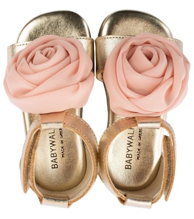 Βαπτιστικά παπούτσια κορίτσι BabyWalker Bw 4729 χρυσό - ροζ σε ΠΡΟΣΦΟΡΑ