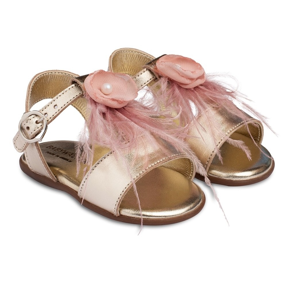 Βαπτιστικά παπούτσια κορίτσι BabyWalker Pri 2611 χρυσό - ροζ σε ΠΡΟΣΦΟΡΑ
