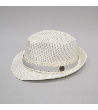 Βαπτιστικό καπέλο αγόρι εκρού - γκρι onirata 14-02-05