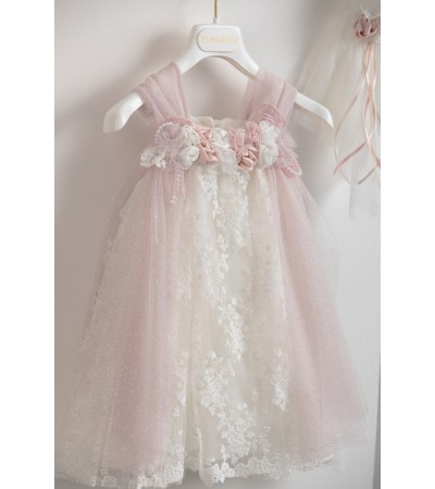 Βαπτιστικό φόρεμα Piccolino Tuliana Pink