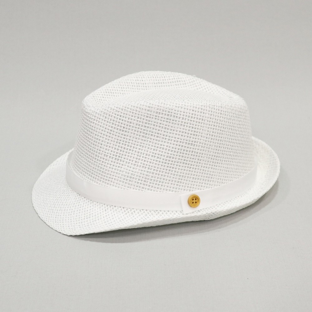 Βαπτιστικό καπέλο αγόρι λευκό - λευκό onirata 14-01-01