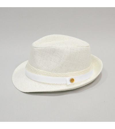 Βαπτιστικό καπέλο αγόρι εκρού - λευκό onirata 14-02-01