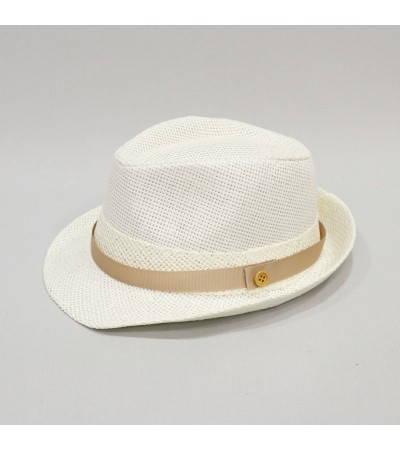 Βαπτιστικό καπέλο αγόρι εκρού - μπεζ άμμου onirata 14-02-03