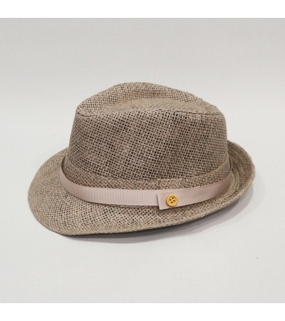 Βαπτιστικό καπέλο αγόρι πούρο - μπεζ καφέ onirata 14-04-04