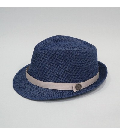 Βαπτιστικό καπέλο αγόρι μπλε σκούρο - μπεζ καφέ onirata 14-03-04