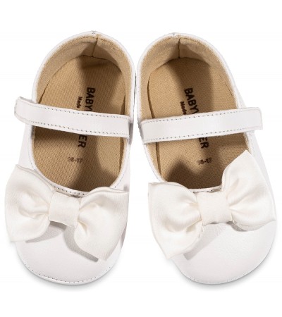 Βαπτιστικά παπούτσια κορίτσι BabyWalker Mi 1646 λευκό