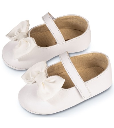 Βαπτιστικά παπούτσια κορίτσι BabyWalker Mi 1646 λευκό