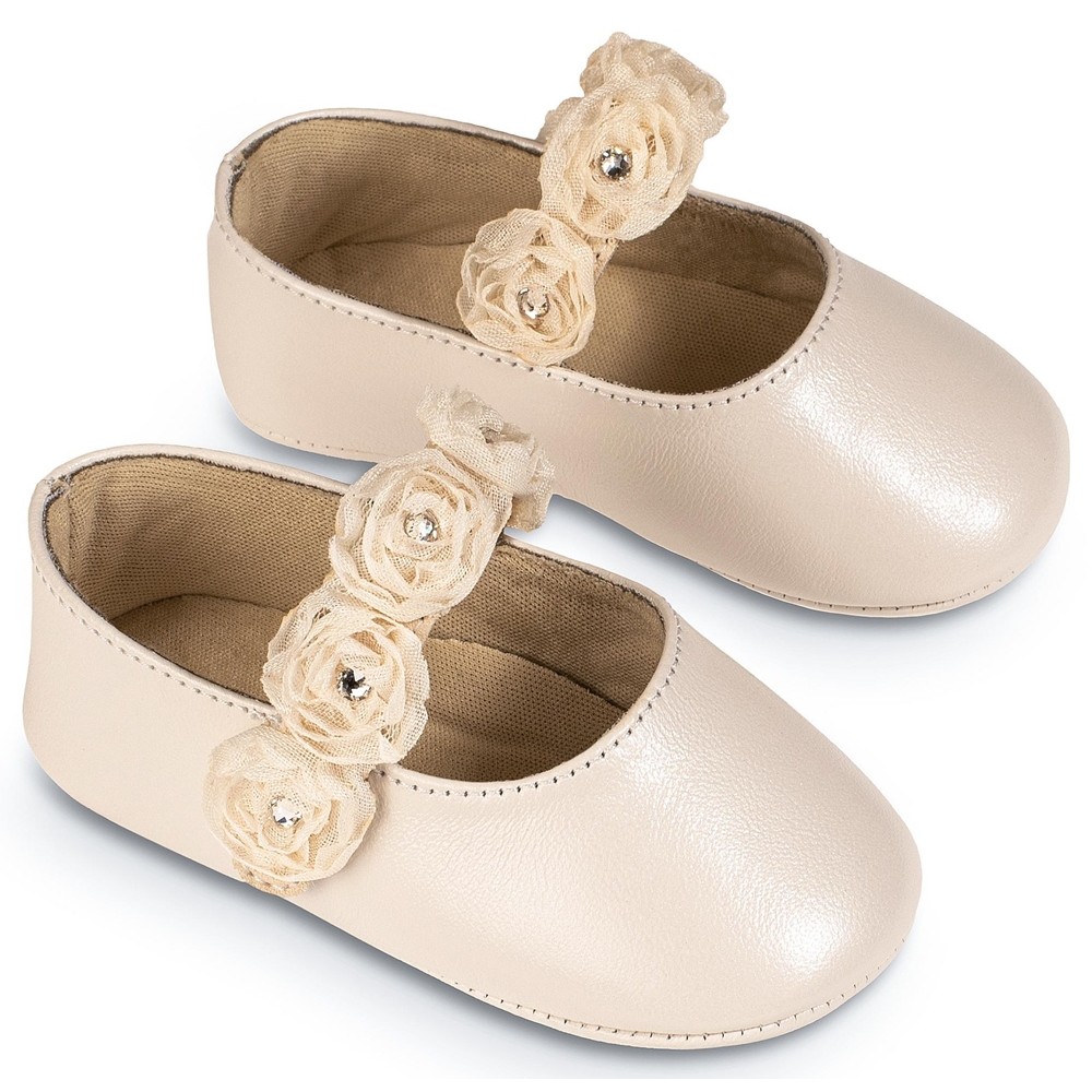 Βαπτιστικά παπούτσια κορίτσι BabyWalker Mi 1638 εκρού