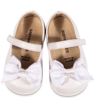 Βαπτιστικά παπούτσια κορίτσι BabyWalker Pri 2625 λευκό