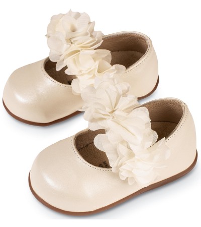 Βαπτιστικά παπούτσια κορίτσι BabyWalker Pri 2632 εκρού