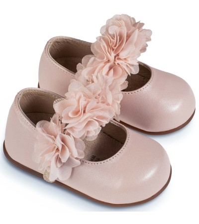 Βαπτιστικά παπούτσια κορίτσι BabyWalker Pri 2632 ροζ
