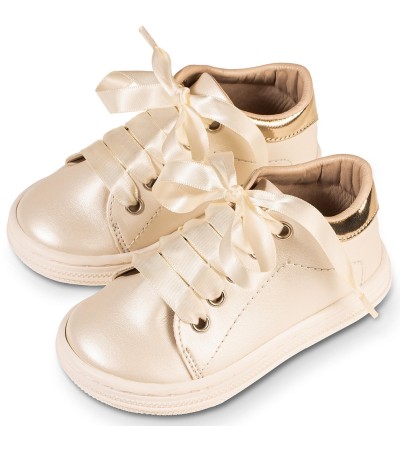Βαπτιστικά παπούτσια κορίτσι BabyWalker Bs 3580 εκρού
