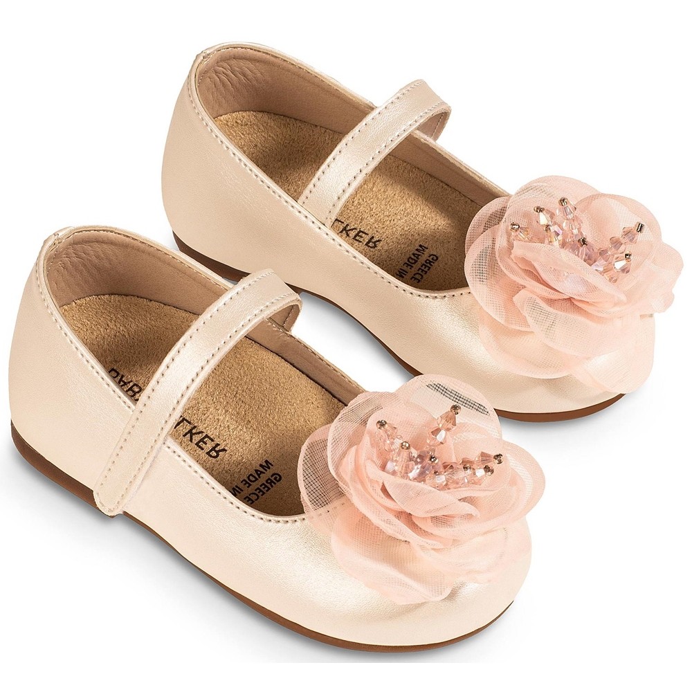 Βαπτιστικά παπούτσια κορίτσι BabyWalker Bs 3581 εκρού ροζ