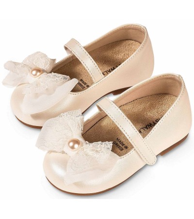 Βαπτιστικά παπούτσια κορίτσι BabyWalker Bs 3583 εκρού
