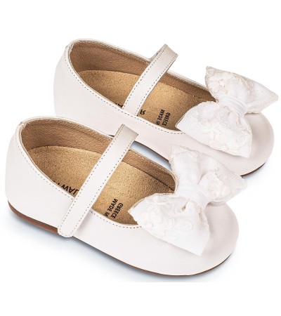 Βαπτιστικά παπούτσια κορίτσι BabyWalker Bw 4825 λευκό