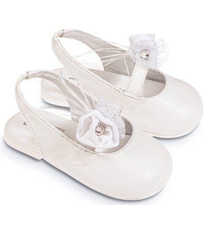 Βαπτιστικά παπούτσια κορίτσι BabyWalker Bw 4826 λευκό