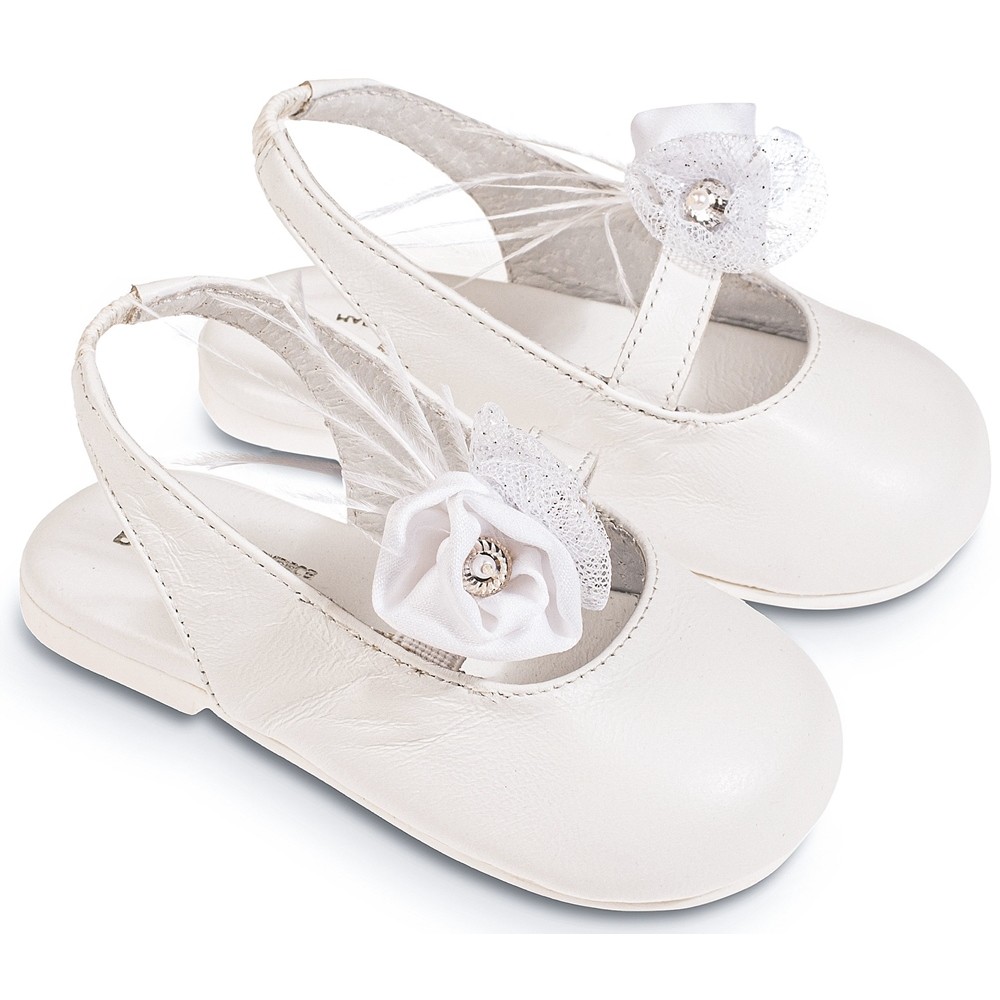 Βαπτιστικά παπούτσια κορίτσι BabyWalker Bw 4826 λευκό
