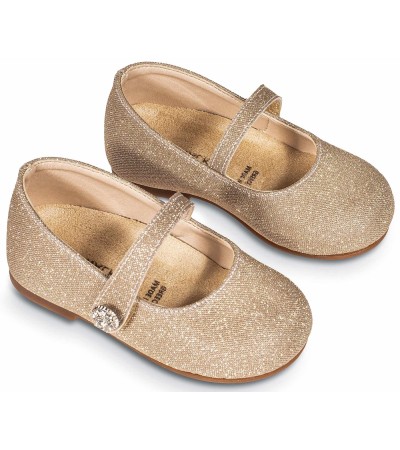 Βαπτιστικά παπούτσια κορίτσι BabyWalker Bw 4836 πλατίνα