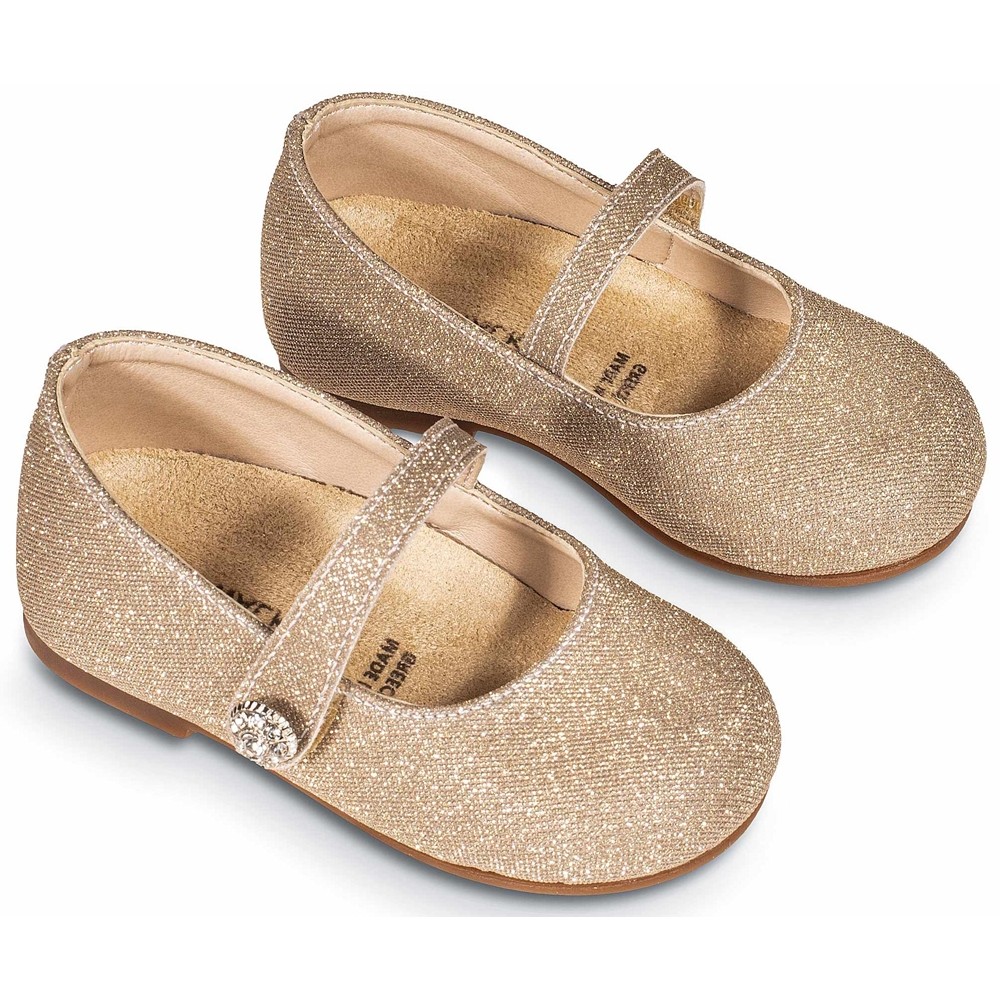 Βαπτιστικά παπούτσια κορίτσι BabyWalker Bw 4836 πλατίνα