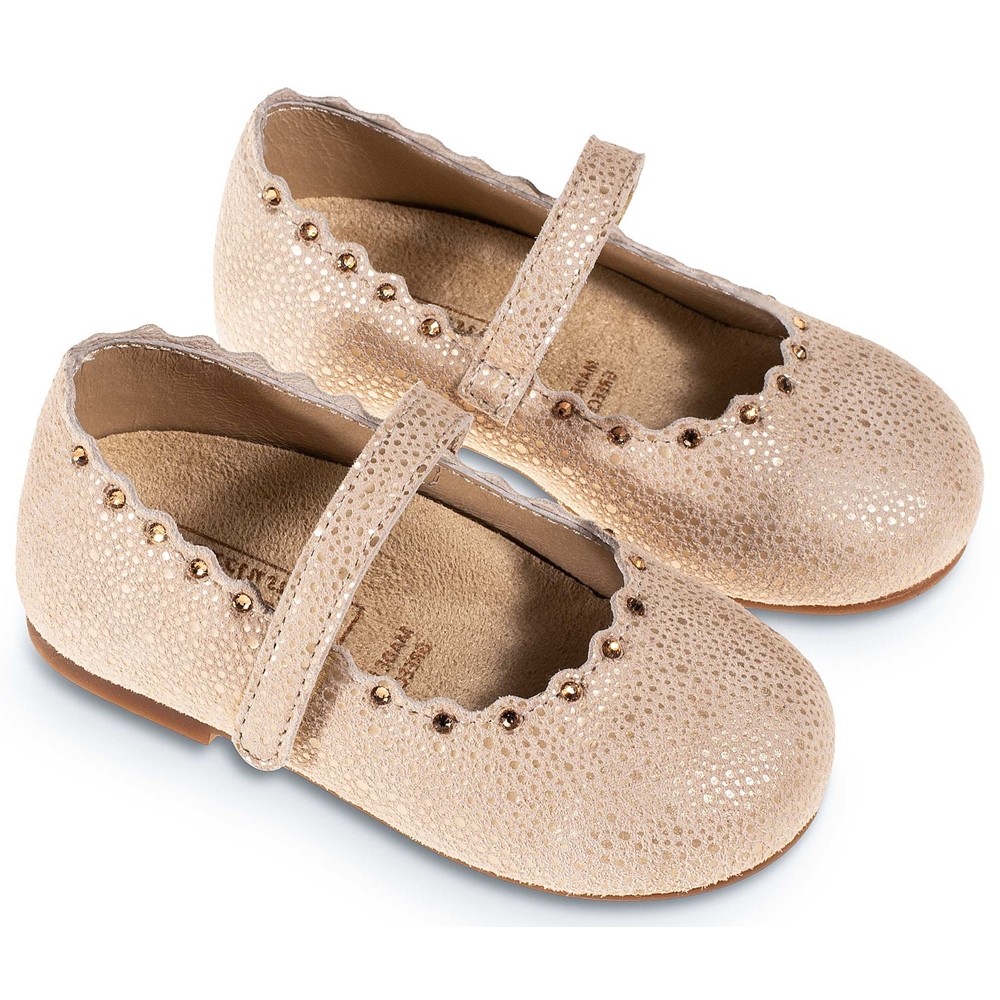 Βαπτιστικά παπούτσια κορίτσι BabyWalker Lu 6108 μπεζ
