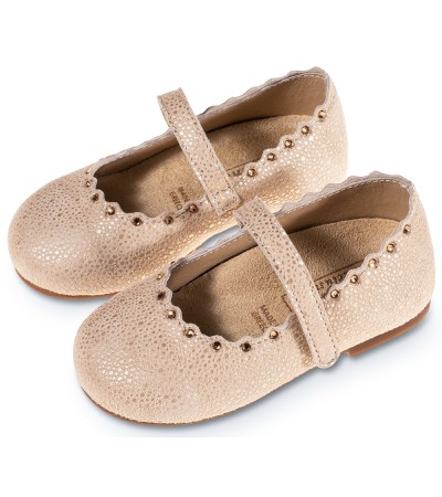 Βαπτιστικά παπούτσια κορίτσι BabyWalker Lu 6108 μπεζ