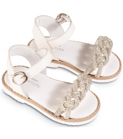 Βαπτιστικά παπούτσια κορίτσι BabyWalker Gr 0101 λευκό πέρλα