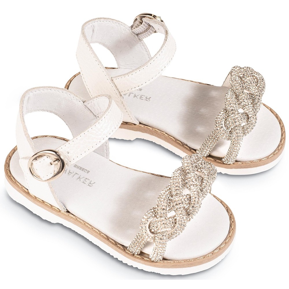 Βαπτιστικά παπούτσια κορίτσι BabyWalker Gr 0101 λευκό πέρλα