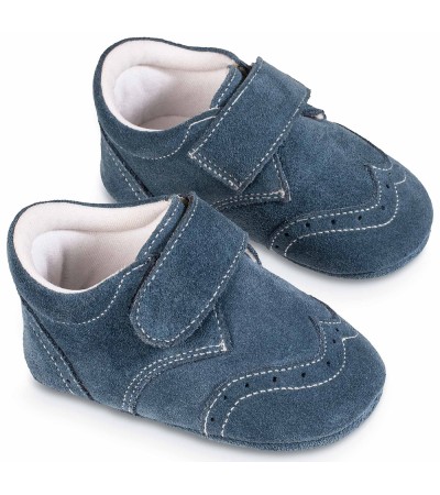 Βαπτιστικά παπούτσια αγόρι BabyWalker Mi 1124 μπλε ρουά