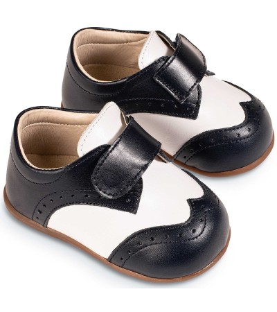 Βαπτιστικά παπούτσια αγόρι BabyWalker Pri 2106 λευκό - μπλε