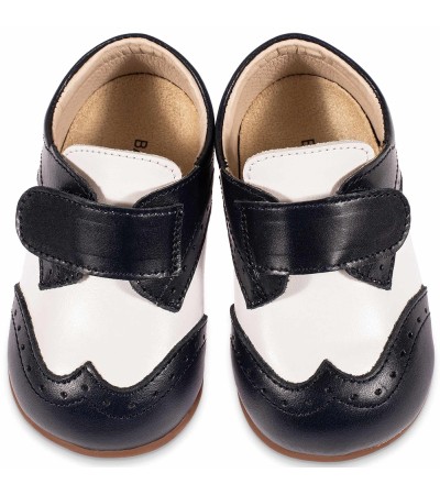 Βαπτιστικά παπούτσια αγόρι BabyWalker Pri 2106 λευκό - μπλε