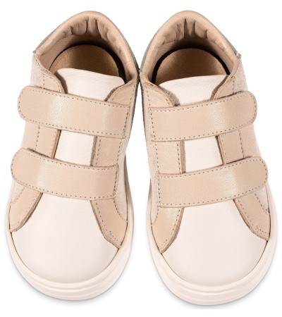 Βαπτιστικά παπούτσια αγόρι BabyWalker Bw 4280 εκρού - λευκό - μέντα