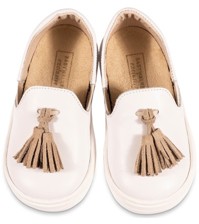Βαπτιστικά παπούτσια αγόρι BabyWalker Exc 5279 λευκό - εκρού