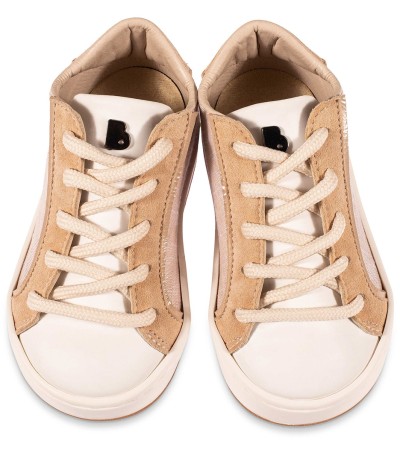 Βαπτιστικά παπούτσια αγόρι BabyWalker Exc 5199 μπεζ - λευκό