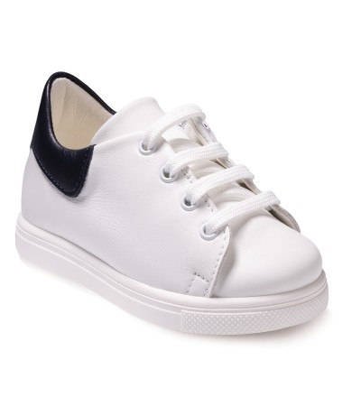 Βαπτιστικά παπούτσια αγόρι Gorgino 3166-1 λευκό - μπλε