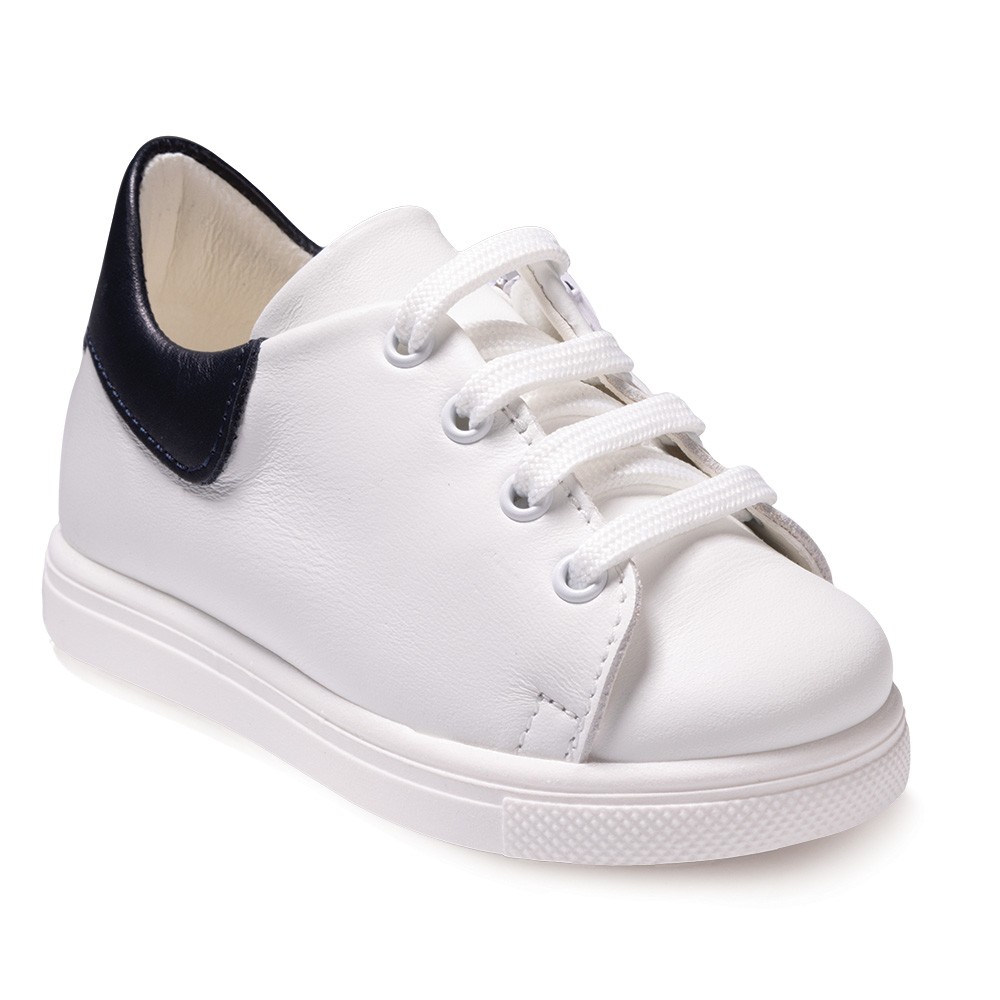 Βαπτιστικά παπούτσια αγόρι Gorgino 3166-1 λευκό - μπλε
