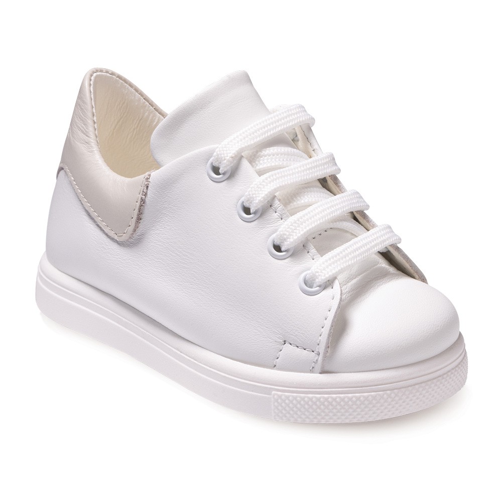 Βαπτιστικά παπούτσια αγόρι Gorgino 3166-2 λευκό - εκρού